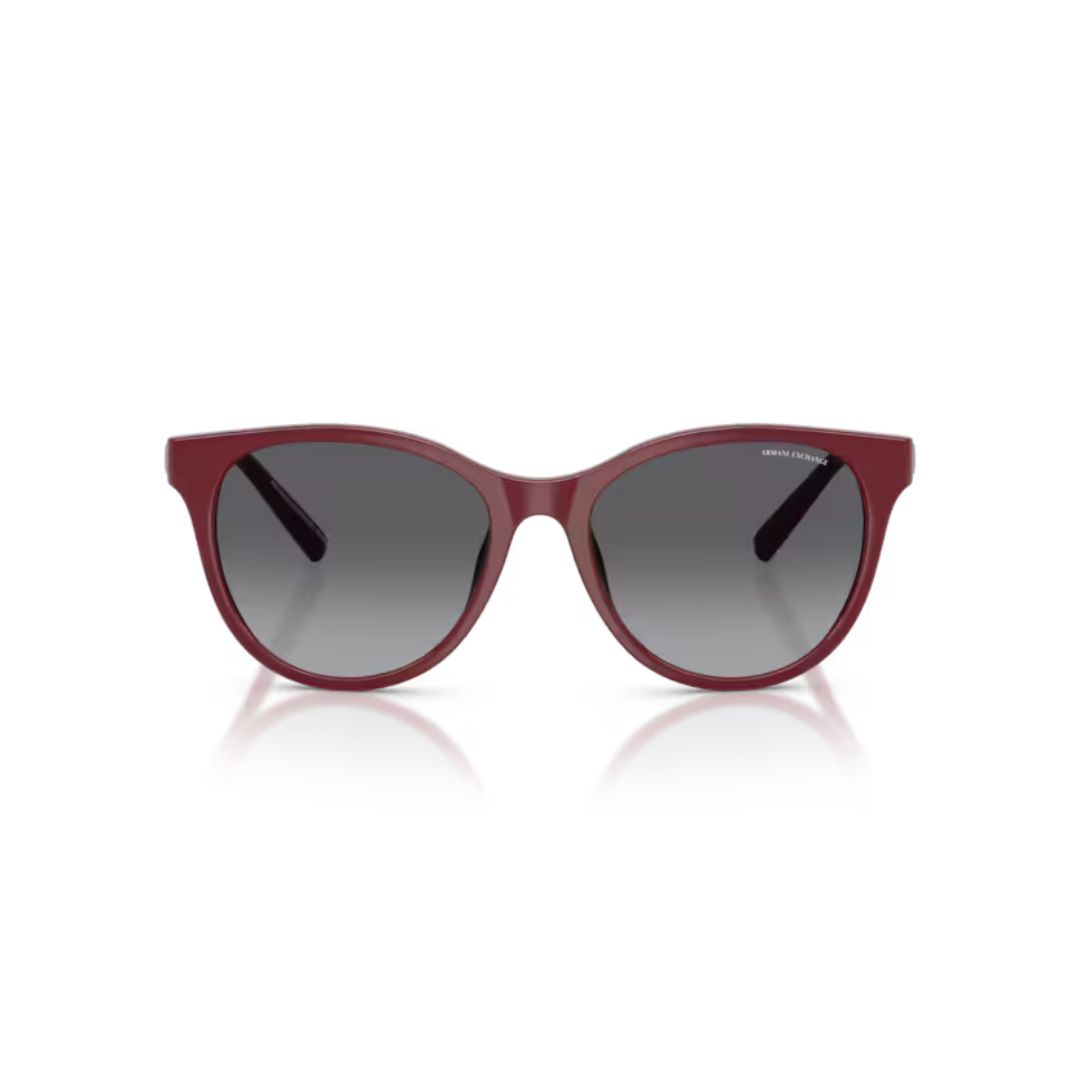 ARMANI EXCHANGE AX4144SU 8387T3 FRENTE. MODELO DE NYLON COLOR ROJO CON LENTES COLOR GRIS DEGRADÉ