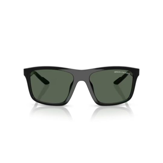 ARMANI EXCHANGE AX4149SU 807871 FRENTE. MODELO DE NYLON COLOR NEGRO BRILLO CON LENTES G 15 VERDE COMPACTO