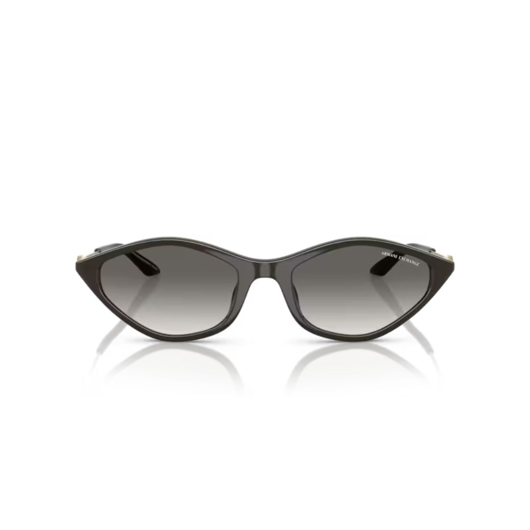 ARMANI EXCHANGE AX4152SU 836711 FRENTE ARMANI EXCHANGE AX4152SU 836711 FRENTE. MODELO DE NYLON CON PATILLAS METALICAS. COLOR NEGRO BRILLO CON LENTE CLOR GRIS DEGRADE