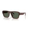 ARMANI EXCHANGE AX4154SU 837371 FRENTE. MODELO DE NYLON COLOR CHOCOLATE MATE CON LENTES COLOR G15 VERDE