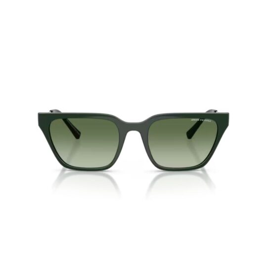 ARMANI EXCHANGE AX4158S 83828E FRENTE MODELO DE NYLON CON PATILLAS METALICAS. COLOR VERDE COMPACTO CON LENTE COLOR VERDE CLARO DEGRADÉ