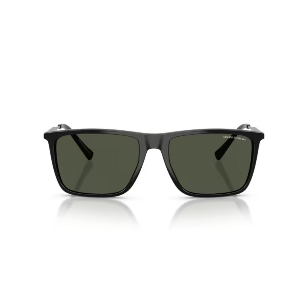 ARMANI EXCHANGE AX4160S 81582J FRENTE ARMANI EXCHANGE AX4160S 81582J FRENTE. MODELO DE NYLON COLOR NEGRO TERMINACION BRILLO CON LENTES COLOR VERDE OSCURO POLARIZADAS.