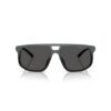 ARMANI EXCHANGE AX4161SU 838887 FRENTE. MODELO DE NYLON COLOR GRIS MATE DEGRADE A NEGRO CON LENTES COLOR GRIS COMPACTO
