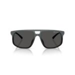 ARMANI EXCHANGE AX4161SU 838887 FRENTE. MODELO DE NYLON COLOR GRIS MATE DEGRADE A NEGRO CON LENTES COLOR GRIS COMPACTO
